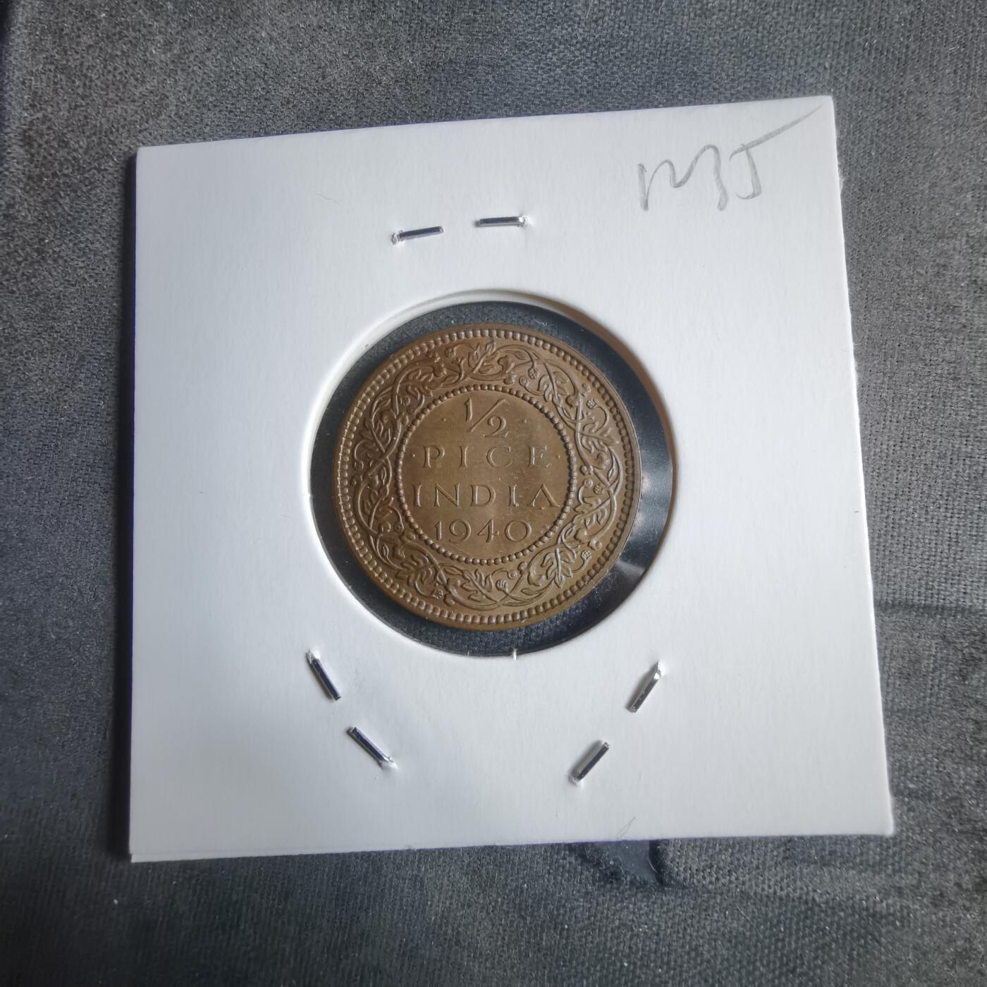 沼泽如烟--第912场 英属印度1940年½派斯