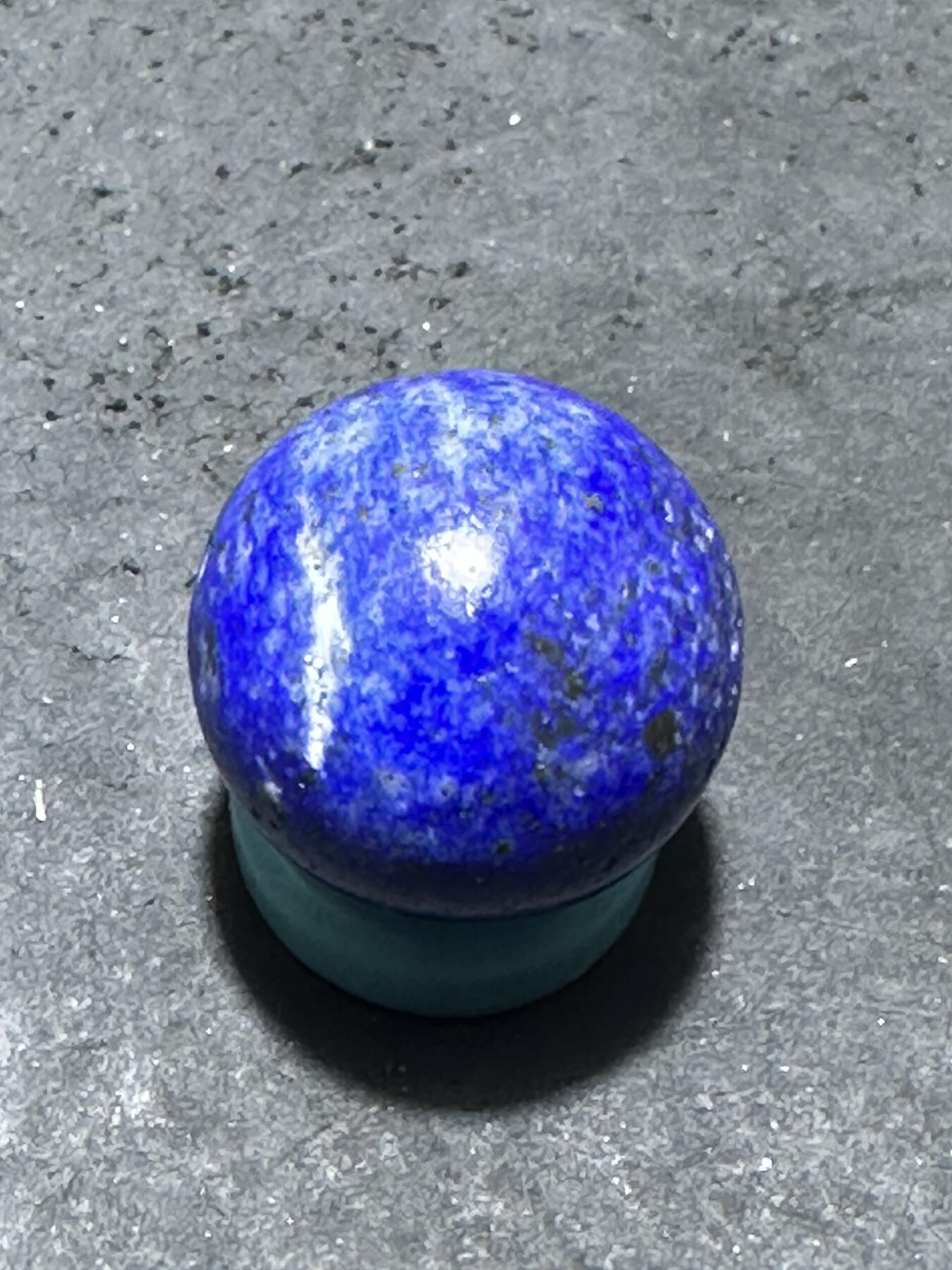 阿富汗老矿青金石通货圆珠一个！