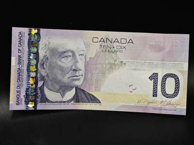 【淘币小摊】限时拍第八百零五拍  纸币场  满百包邮可预留两周  周一统一发货  - 加拿大2005年10元纸币