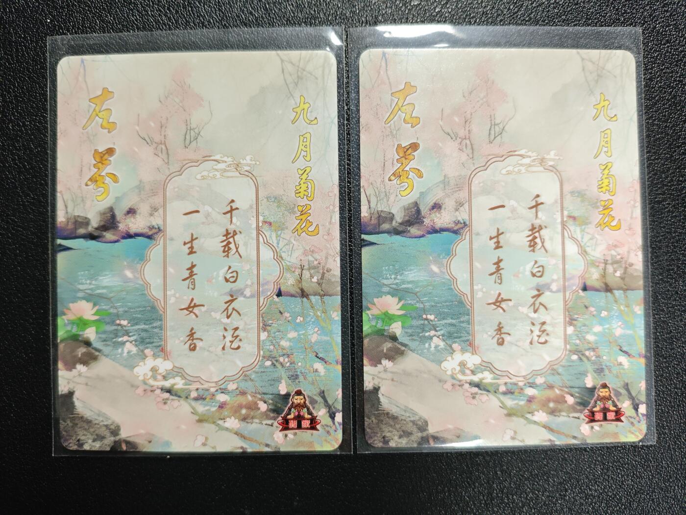 天玑星卡拍第142期《11.25周二截拍艺气风发》持续收拍收评中 满赠卡需备注 砖家卡牌 九月菊花 粗闪 两张