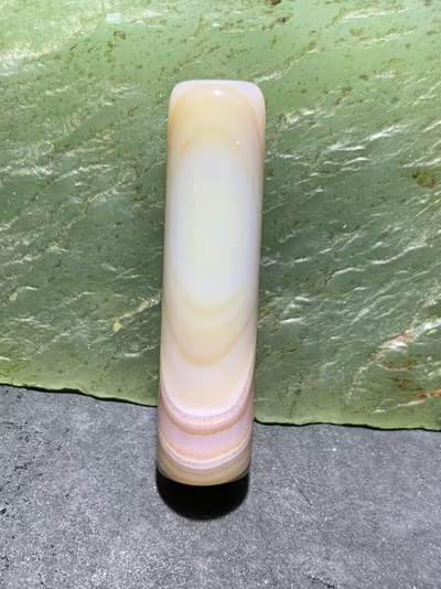 8字天眼纹缠丝玛瑙随形直桶，桶珠一个， - 8字天眼纹缠丝玛瑙随形直桶，桶珠一个，