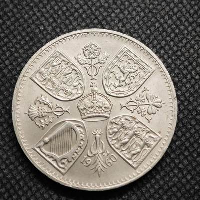 【淘币小摊】限时拍第八百零七拍  克朗币邮币封场  满百包邮可预留两周  周一统一发货  -    英国1960年纽约世博会5先令纪念币