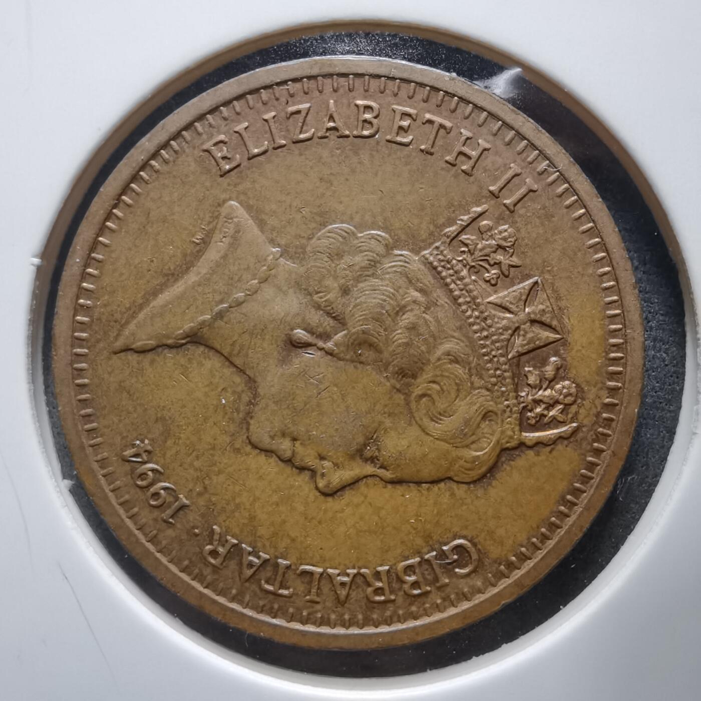 沼泽如烟--第912场 直布罗陀1994年2便士