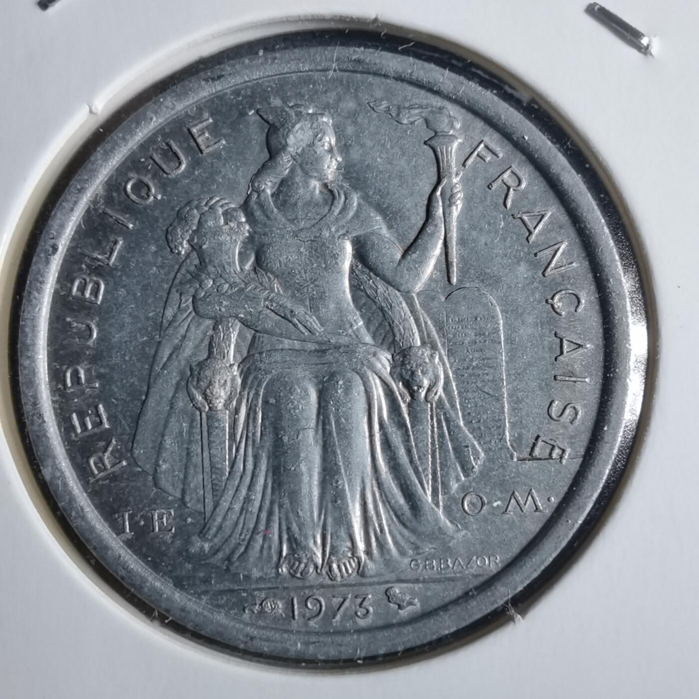 沼泽如烟--第912场 法属新喀里多尼亚1973年2法郎