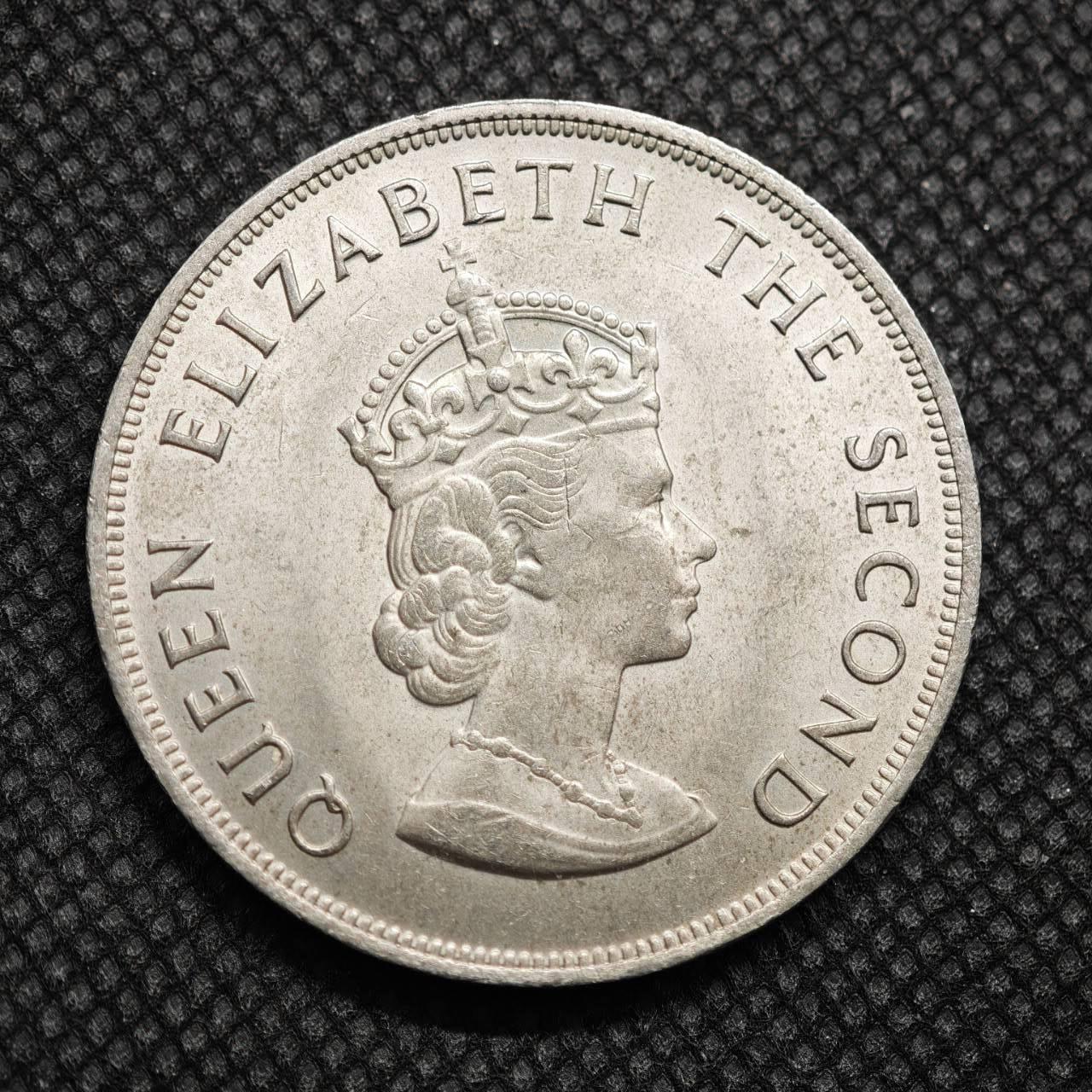 【淘币小摊】限时拍第八百零七拍  克朗币邮币封场  满百包邮可预留两周  周一统一发货   泽西岛1966年900周年5先令纪念币