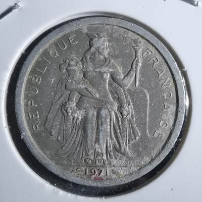 沼泽如烟--第912场 - 法属新喀里多尼亚1971年1法郎