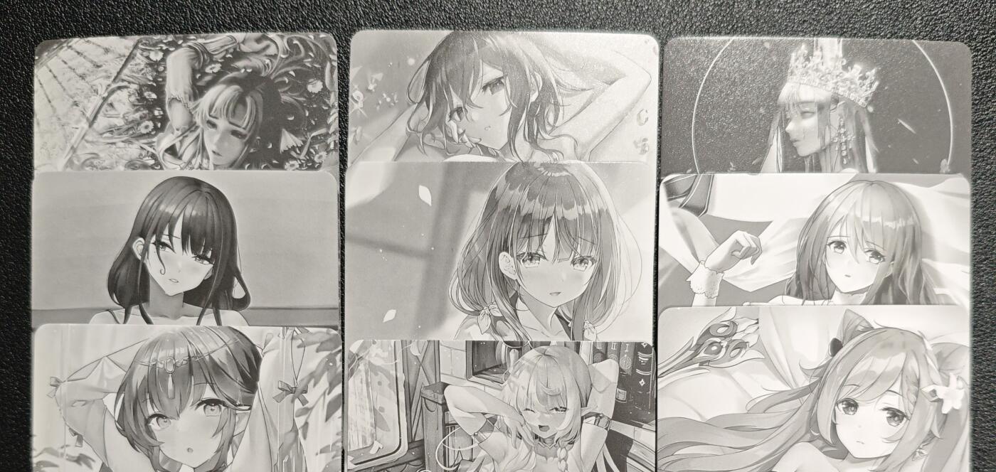 天玑星卡拍第142期《11.25周二截拍艺气风发》持续收拍收评中 满赠卡需备注 动漫美女 艺术版 粗闪 九张