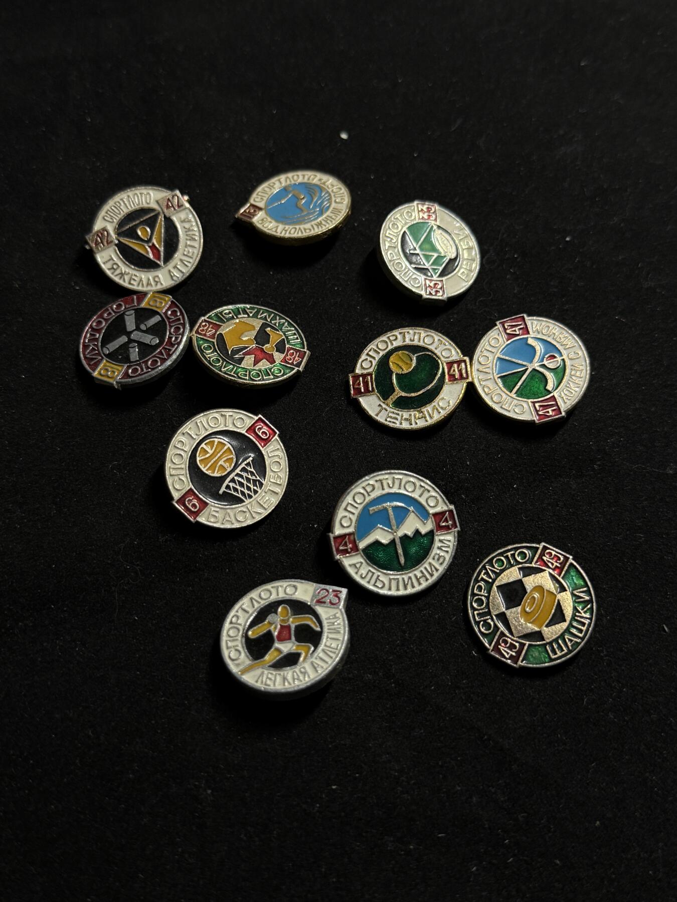 戎马世界章牌大赏第108期 苏联运动会徽章一组