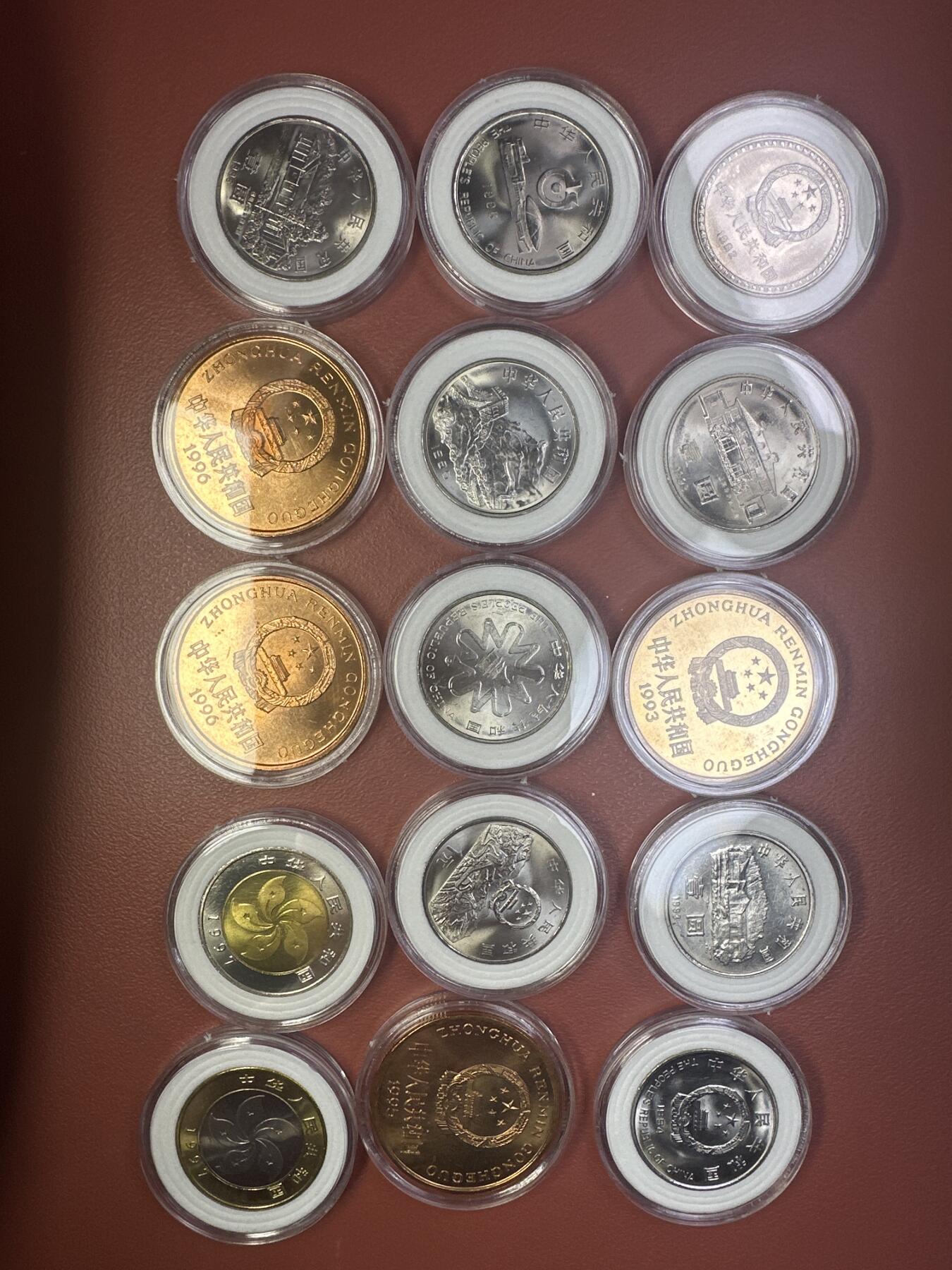 11.27银币、套币、精制币专场 1985年-2024年纪念币小全套123枚 无建国35、老西藏宁夏、六运、建行