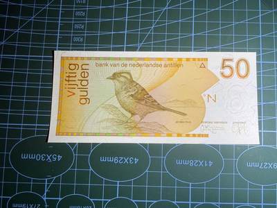 【炜奕收藏】，第五十一期 - 1994年荷属安的列斯50盾，UNC品相，早期年份版本