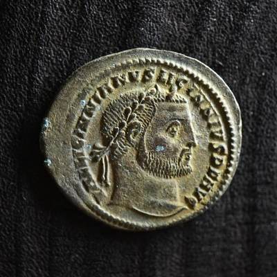 【良泉】第42期【自动场】12月4日晚19.30点开拍！99枚域外古代钱币专场  - 【极美品】公元309-310年【古罗马】李锡尼一世“精力之神”大型富力铜币，克孜科斯造币厂，5.07克