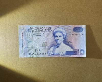 【Blue Auction】世界纸币精拍第754期——18级TOP拍卖/信誉/品质/专业/高效💫 - 【AA冠无47】新西兰 纸质版 全新UNC