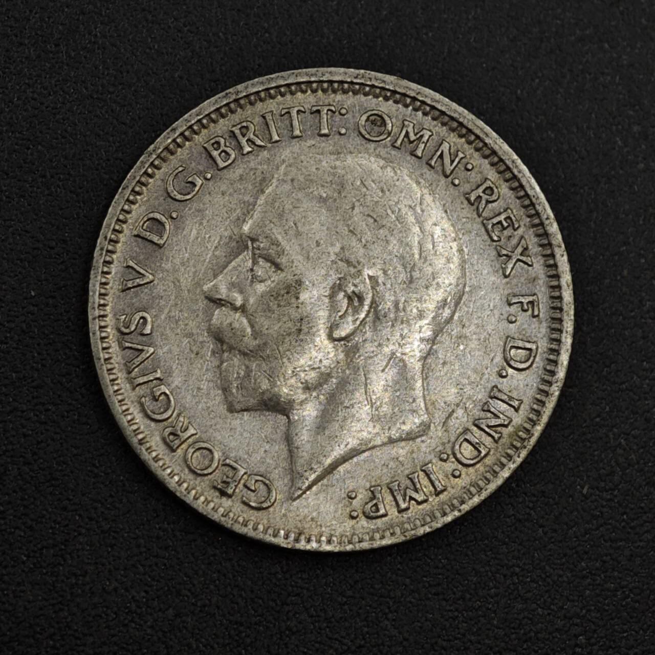 【淘币小摊】实时拍第八百零四拍   散币银币场   满百包邮可预留二周 每周一统一发货   英国1931年乔治五世6便士银币