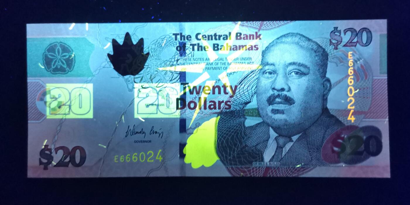 《艾美收藏》第221期-11.23周日黄金场精品荟萃 巴哈马2006年20元UNC 少见品种 Pick#74