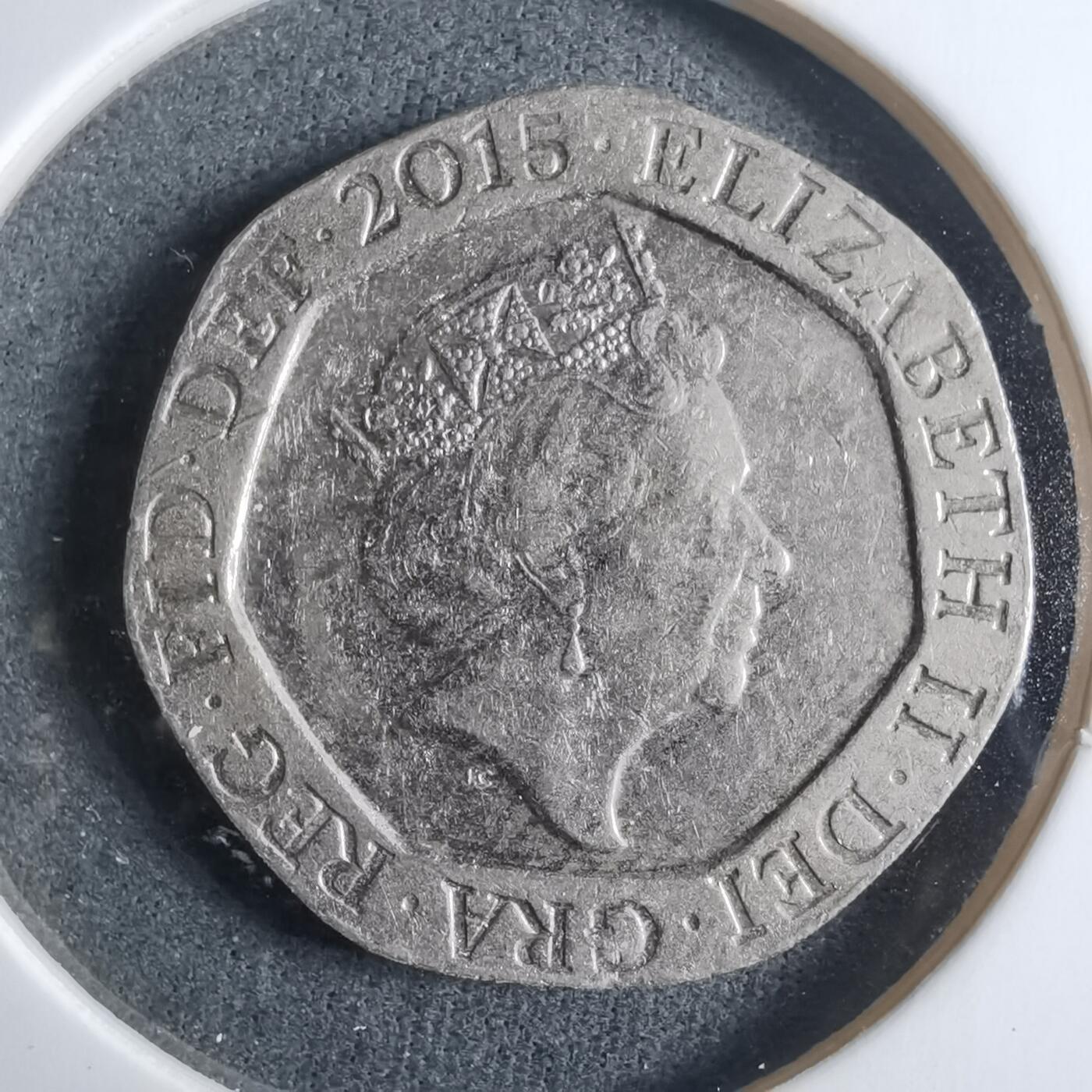 沼泽如烟--第912场 英国2015年20便士