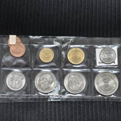 道一币馆币章第一百五十六场 - 封装 德国1975年清年套币九枚