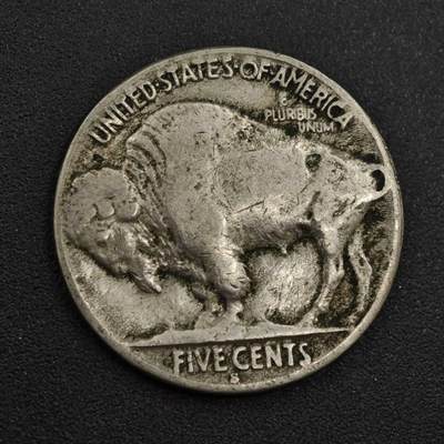 【淘币小摊】实时拍第八百零四拍   散币银币场   满百包邮可预留二周 每周一统一发货   - 美国1929年野牛5分镍币