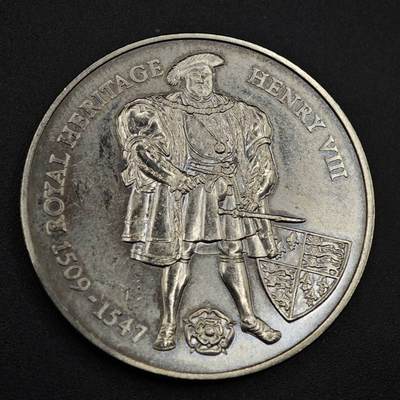 【淘币小摊】限时拍第八百零七拍  克朗币邮币封场  满百包邮可预留两周  周一统一发货  -  福克兰群岛1996年君主系列亨利八世2镑纪念币