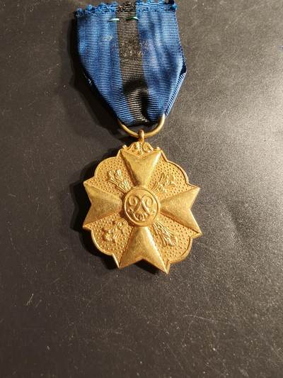 老王徽章第165期 - 比利时金级民事功绩奖章