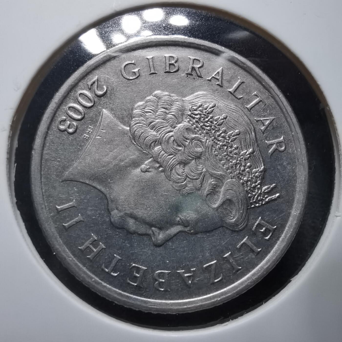 沼泽如烟--第912场 直布罗陀2003年10便士