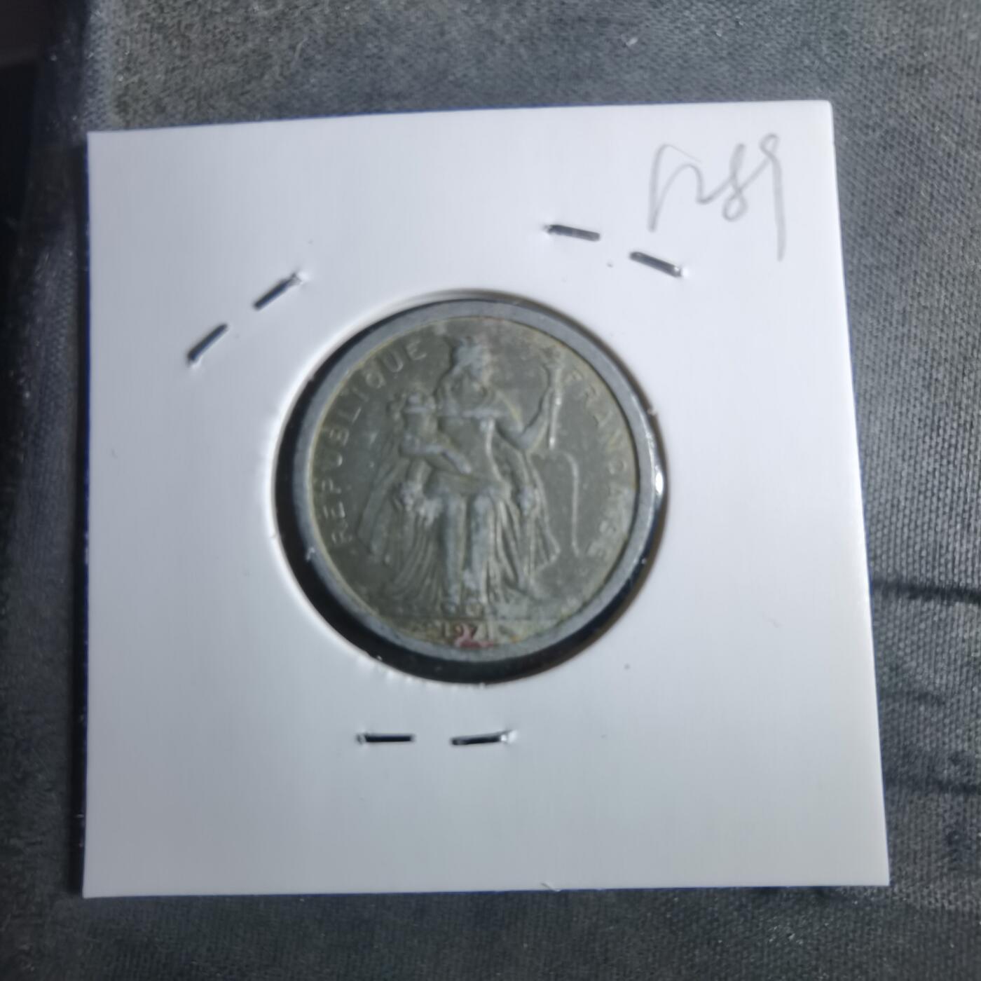 沼泽如烟--第912场 法属新喀里多尼亚1971年1法郎