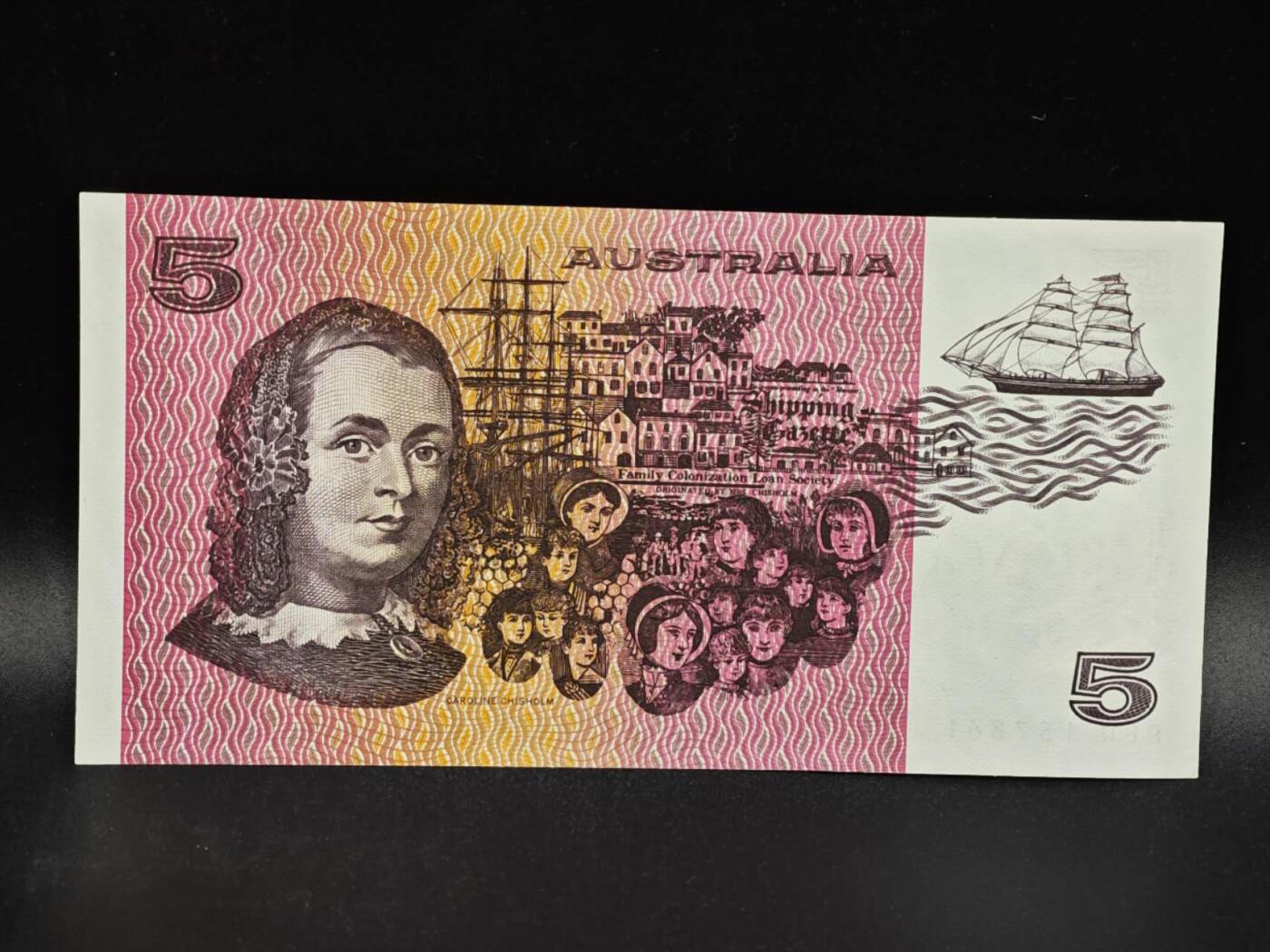 【淘币小摊】限时拍第八百零五拍  纸币场  满百包邮可预留两周  周一统一发货  澳大利亚5元纸币