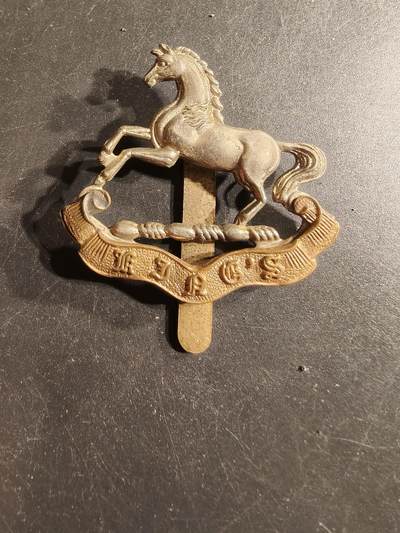 老王徽章第165期 - 英国国王物浦步兵团帽徽     一战时期 