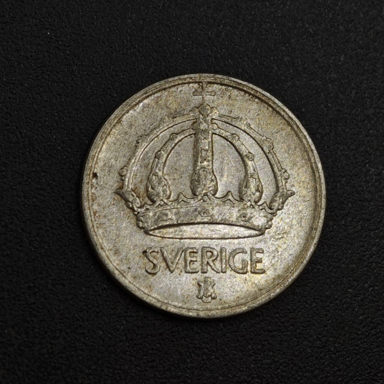 【淘币小摊】实时拍第八百零四拍   散币银币场   满百包邮可预留二周 每周一统一发货   瑞典1950年10欧尔银币