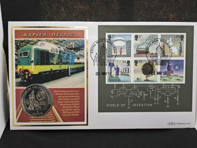 【淘币小摊】限时拍第八百零七拍  克朗币邮币封场  满百包邮可预留两周  周一统一发货  -  马恩岛1995年现代发明克朗纪念币邮币封