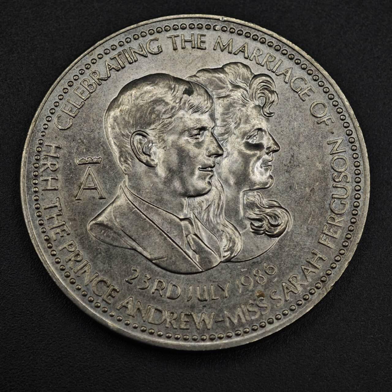 【淘币小摊】限时拍第八百零七拍  克朗币邮币封场  满百包邮可预留两周  周一统一发货    安德鲁王子1986年大婚纪念章