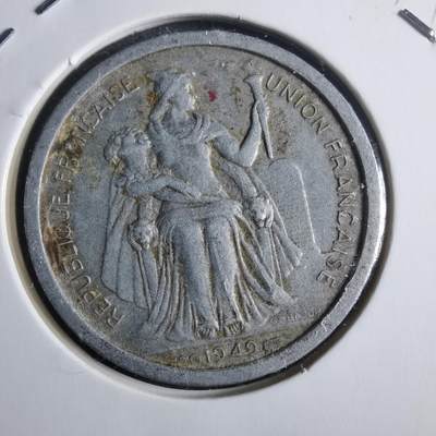 沼泽如烟--第912场 - 法属新喀里多尼亚1949年2法郎