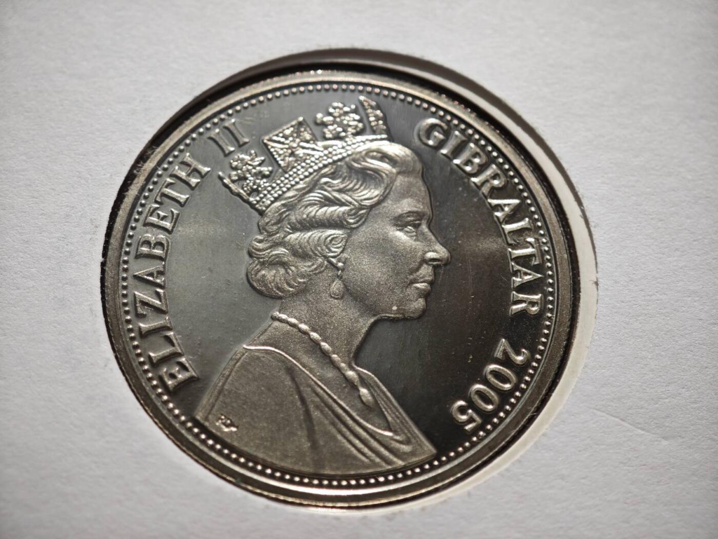 【淘币小摊】限时拍第八百零七拍  克朗币邮币封场  满百包邮可预留两周  周一统一发货    直布罗陀2005年特拉法加海战200周年克朗纪念币邮币封