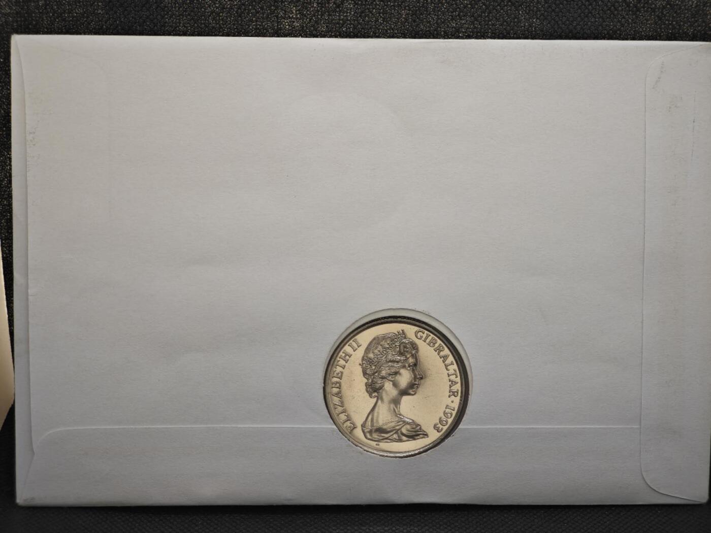 【淘币小摊】限时拍第八百零七拍  克朗币邮币封场  满百包邮可预留两周  周一统一发货   直布罗陀1993年君主系列乔治五世克朗纪念币邮币封