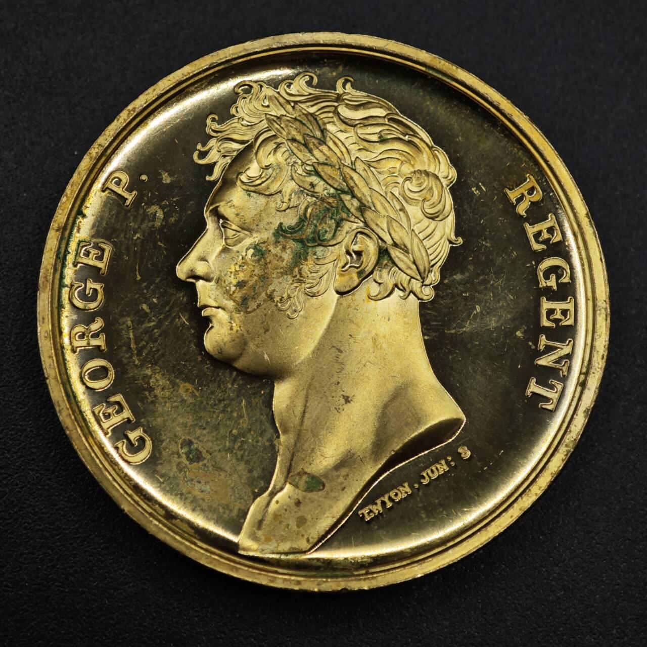 【淘币小摊】限时拍第八百零七拍  克朗币邮币封场  满百包邮可预留两周  周一统一发货   英国威灵顿公爵滑铁卢纪念章