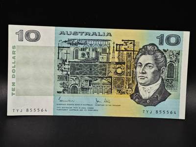 【淘币小摊】限时拍第八百零五拍  纸币场  满百包邮可预留两周  周一统一发货  - 澳大利亚10元纸币【有折】