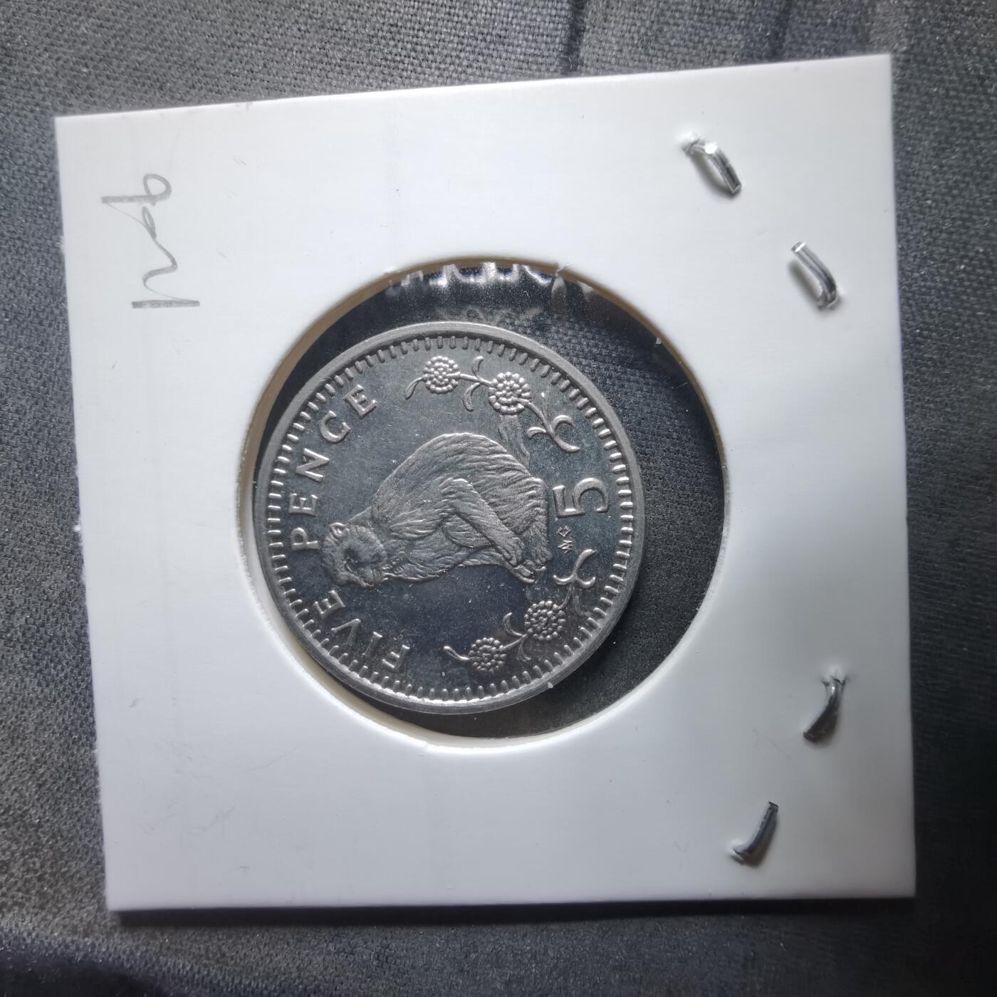 沼泽如烟--第912场 直布罗陀1989年5便士