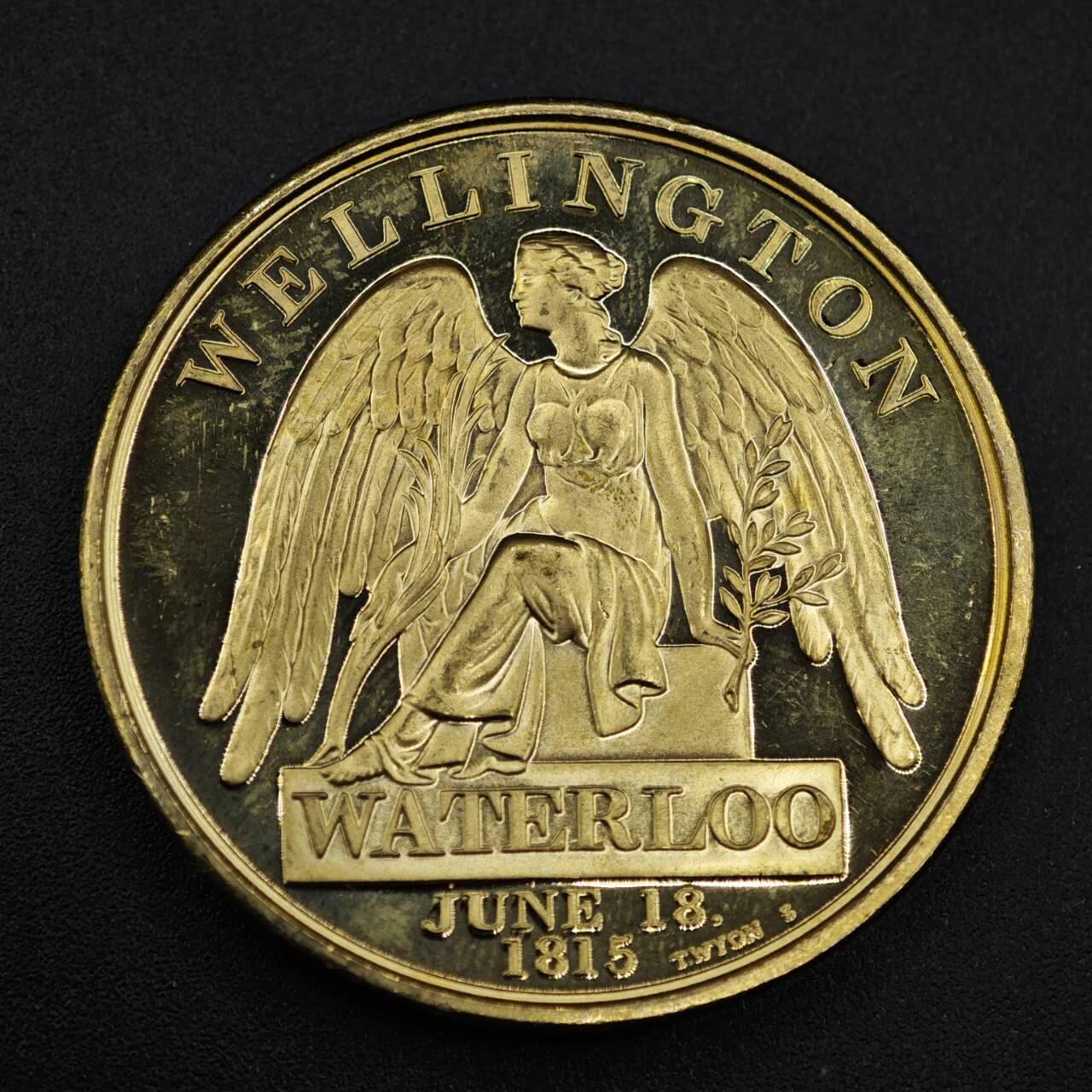 【淘币小摊】限时拍第八百零七拍  克朗币邮币封场  满百包邮可预留两周  周一统一发货   英国威灵顿公爵滑铁卢纪念章
