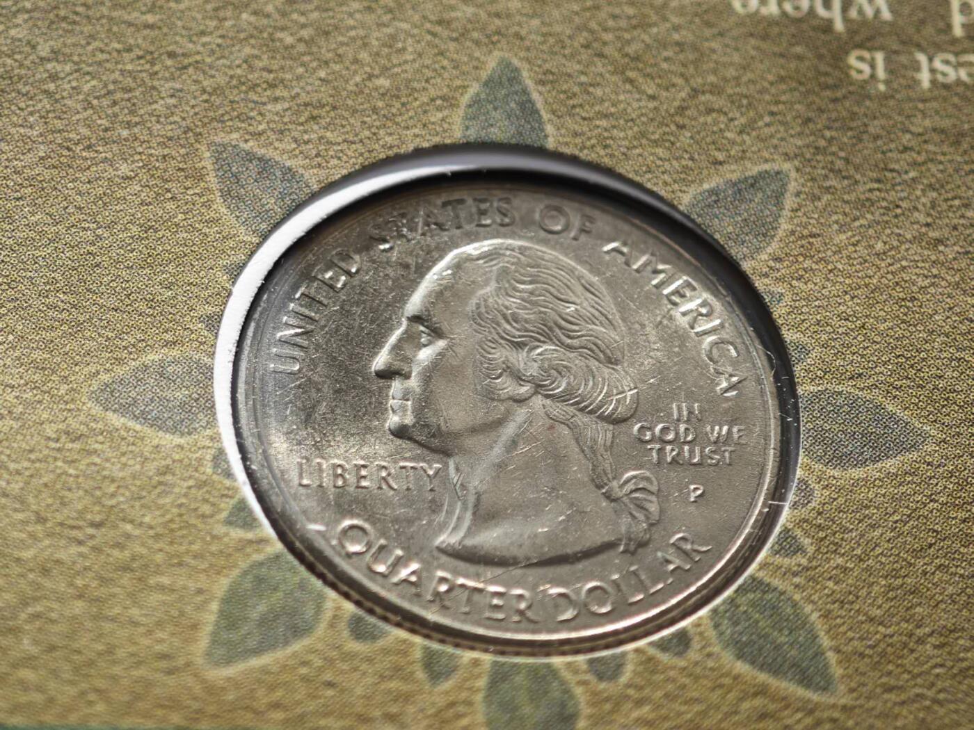 【淘币小摊】限时拍第八百零七拍  克朗币邮币封场  满百包邮可预留两周  周一统一发货  美国1999年25分州币纪念币邮币封