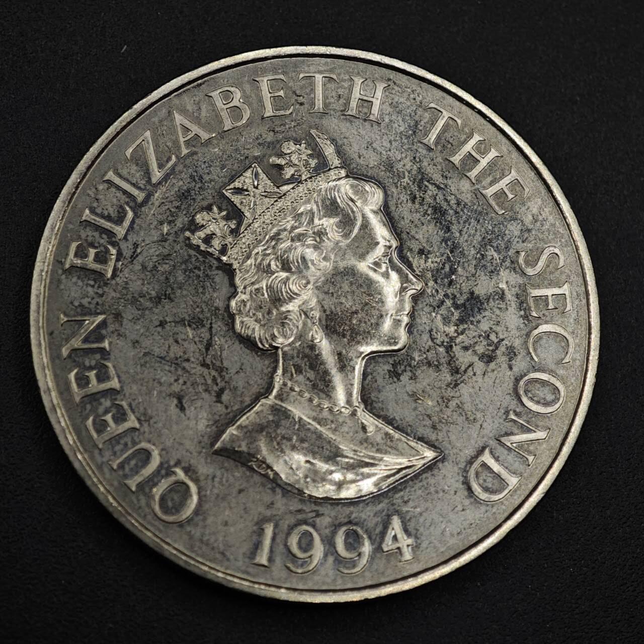 【淘币小摊】限时拍第八百零七拍  克朗币邮币封场  满百包邮可预留两周  周一统一发货   奥尔德尼1994年诺曼底登陆50周年2镑纪念币