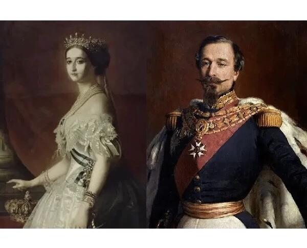 【旋风钱币】12月6日19:00准时开拍 精美欧洲币章、银币银章、第三帝国钱币等 全场包邮！ 法国1850年前后 拿破仑三世与皇后高浮雕精制大镀金章 40MM