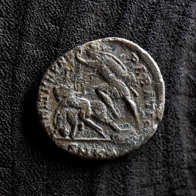 【良泉】第42期【自动场】12月4日晚19.30点开拍！99枚域外古代钱币专场  - 【百分币】公元337-361年【古罗马】君士坦提乌斯二世“重现幸福时光”大铜币，2.94克