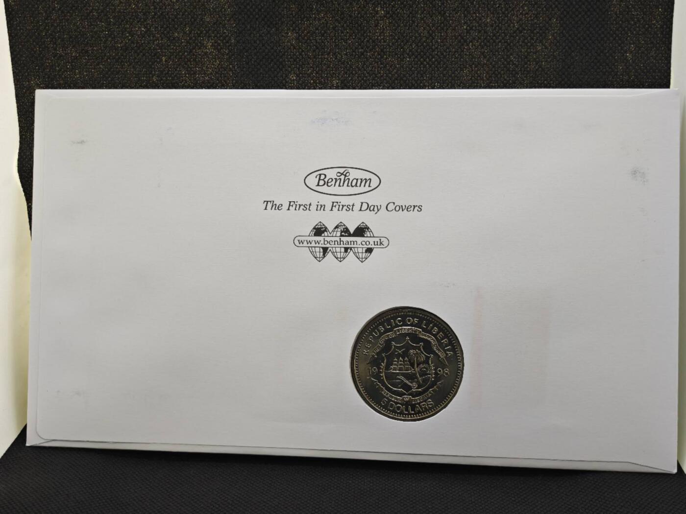 【淘币小摊】限时拍第八百零七拍  克朗币邮币封场  满百包邮可预留两周  周一统一发货   利比里亚1998年泰坦尼克号1元纪念币邮币封