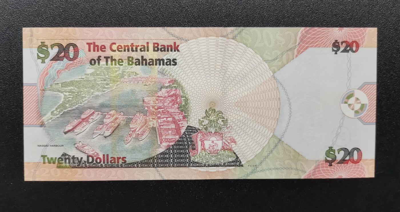 《艾美收藏》第221期-11.23周日黄金场精品荟萃 巴哈马2006年20元UNC 少见品种 Pick#74