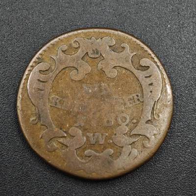 【淘币小摊】实时拍第八百零四拍   散币银币场   满百包邮可预留二周 每周一统一发货   - 奥地利1760年1克鲁泽铜币