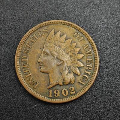 【淘币小摊】实时拍第八百零四拍   散币银币场   满百包邮可预留二周 每周一统一发货   - 美国1902年印第安一分铜币