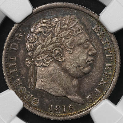 修遠堂世界钱币第九十四期 - NGC AU55 1816年英国1先令银币