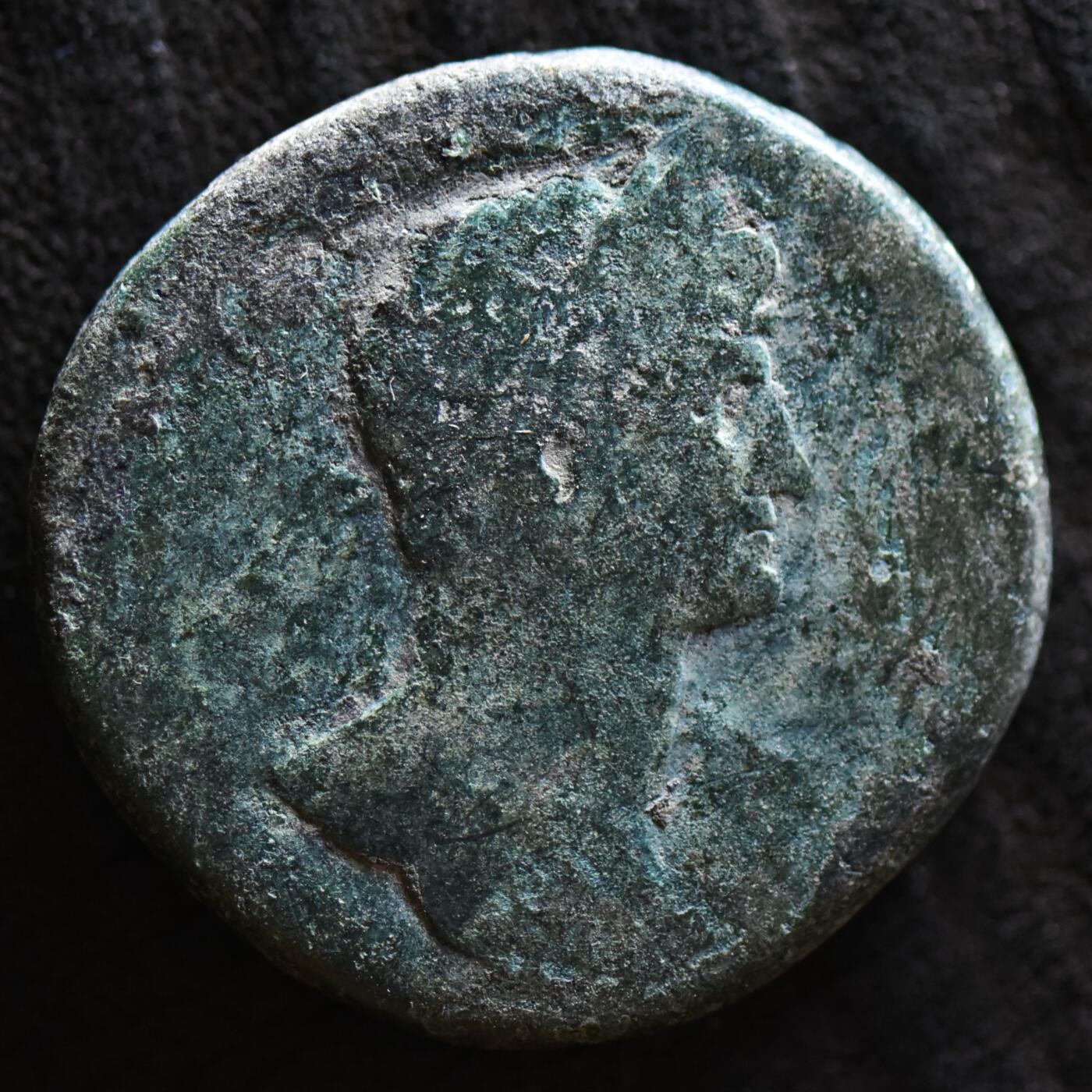 【良泉】第42期【自动场】12月4日晚19.30点开拍！99枚域外古代钱币专场  21.32克，公元117-138年【古罗马】五贤帝——哈德良，赛斯特提，大铜币