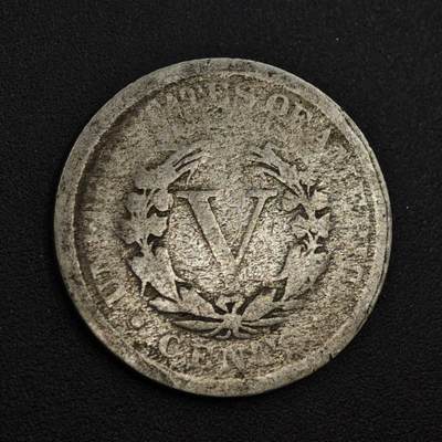 【淘币小摊】实时拍第八百零四拍   散币银币场   满百包邮可预留二周 每周一统一发货   - 美国1906年5分镍币