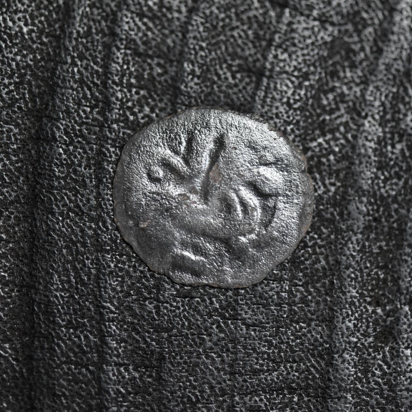 【良泉】第42期【自动场】12月4日晚19.30点开拍！99枚域外古代钱币专场  约850-1000年【喀布尔沙希王朝】大象/狮子吉塔尔，0.78克