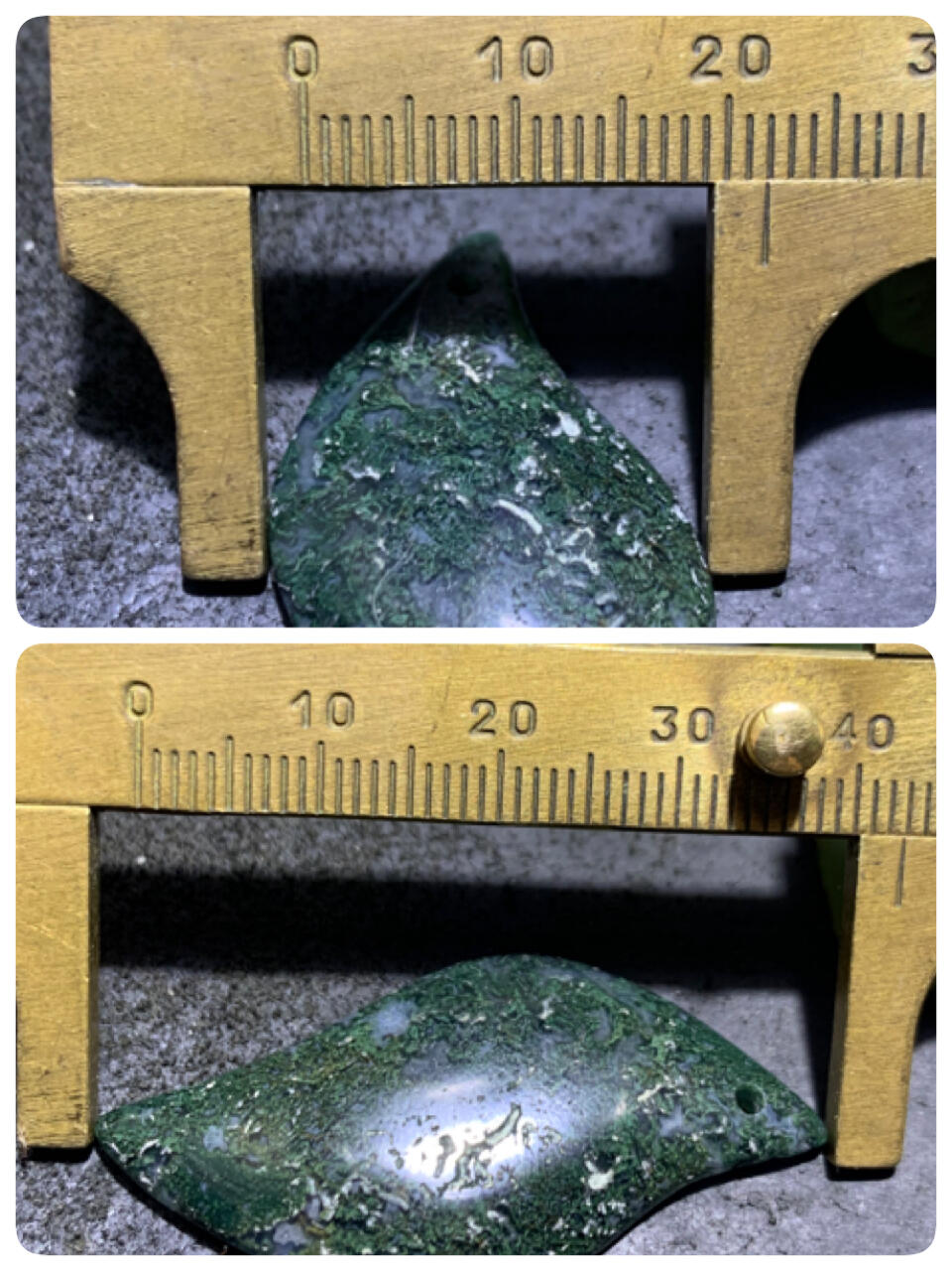 冰透高润度水草玛瑙通货吊坠一个，